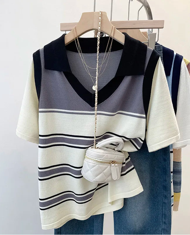 Pull Léger Femme – Manches Courtes