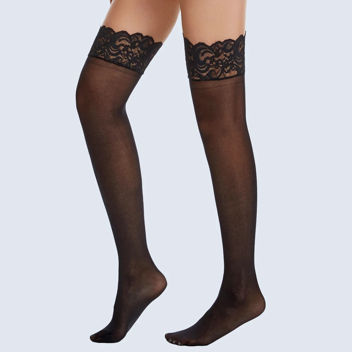 Bas Hauts en Dentelle Femme – Style Lingerie
