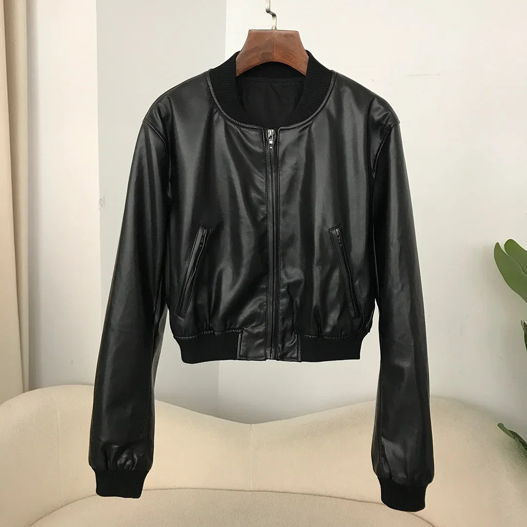 Veste Femme – Similicuir Délavé
