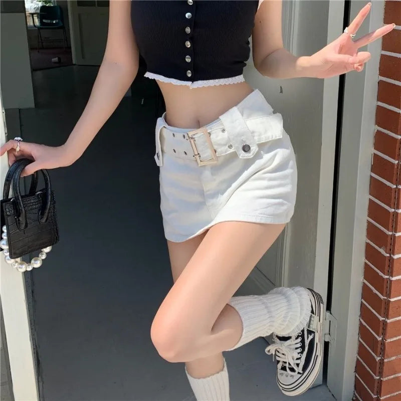 Mini-Jupe en Jean Femme – Taille Haute et Coupe Trapèze