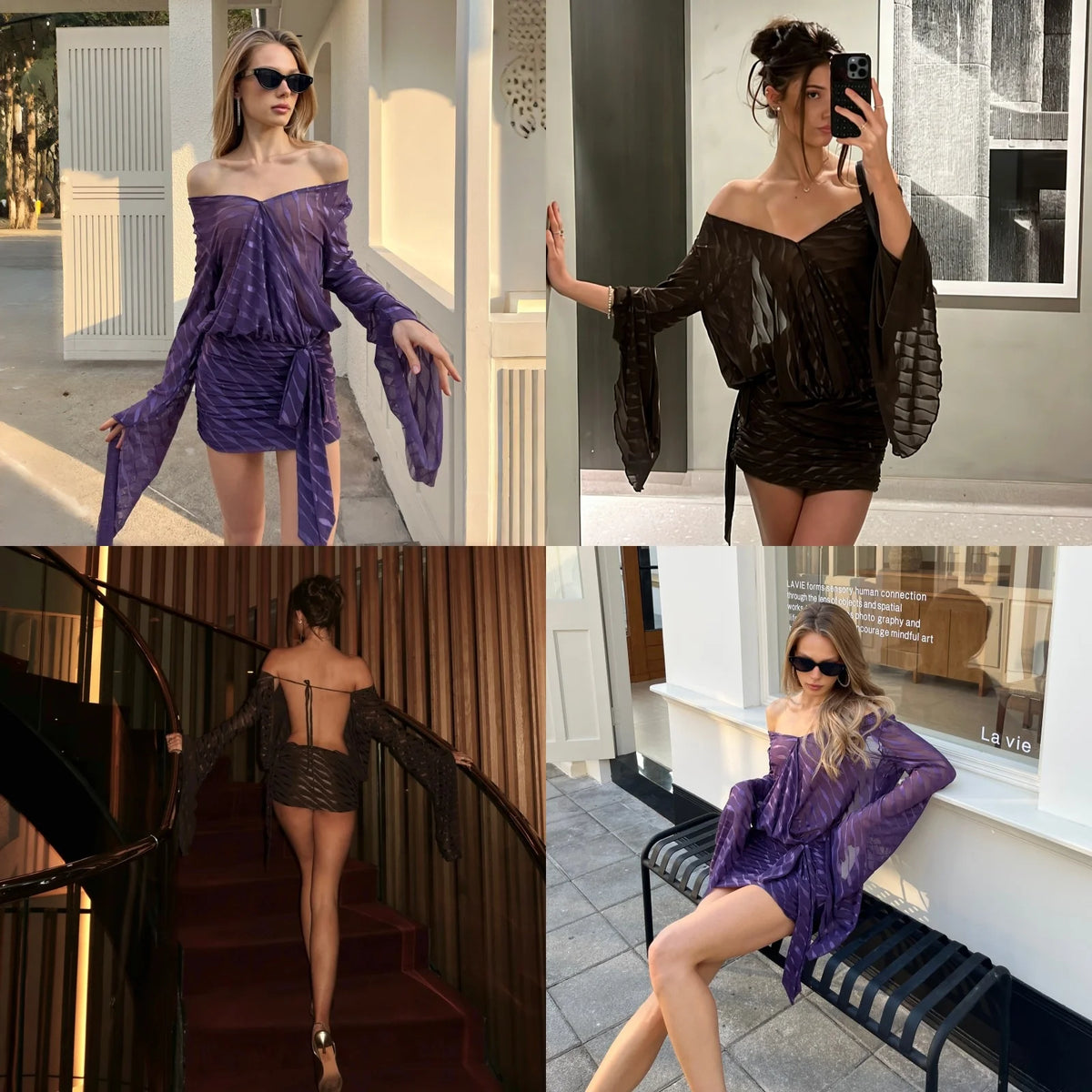 Robe Moulante Femme – Maille et Col V