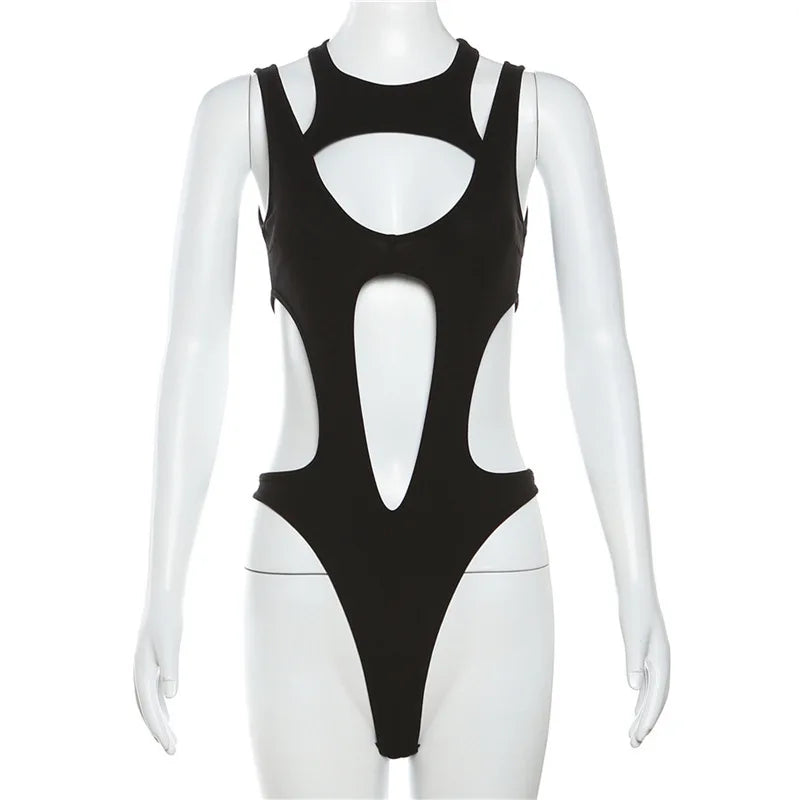Body Noir Femme – Style Gothique Cyber