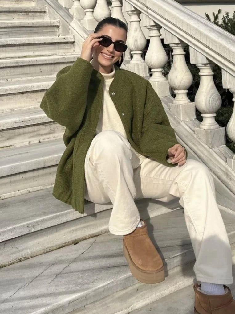 Blouson Rétro Oversize Style Streetwear