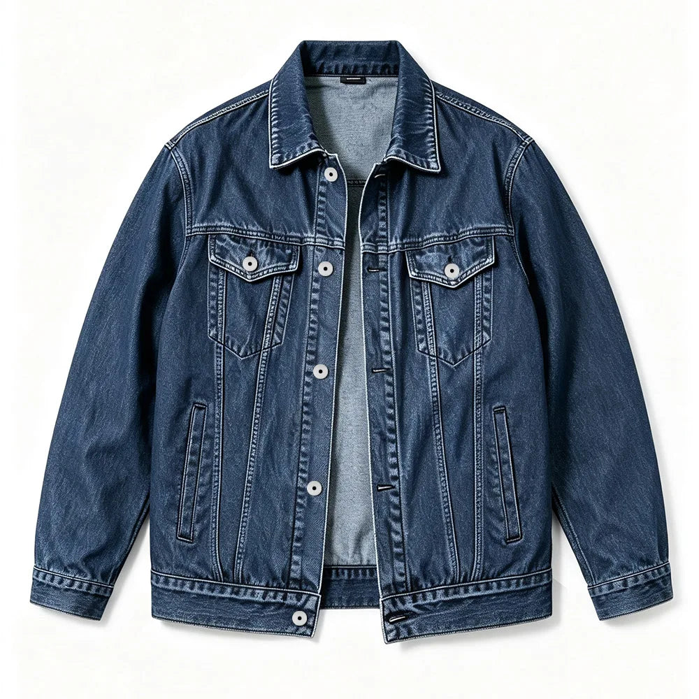 Veste en Jean Bleu Femme – Classique Boutonnée