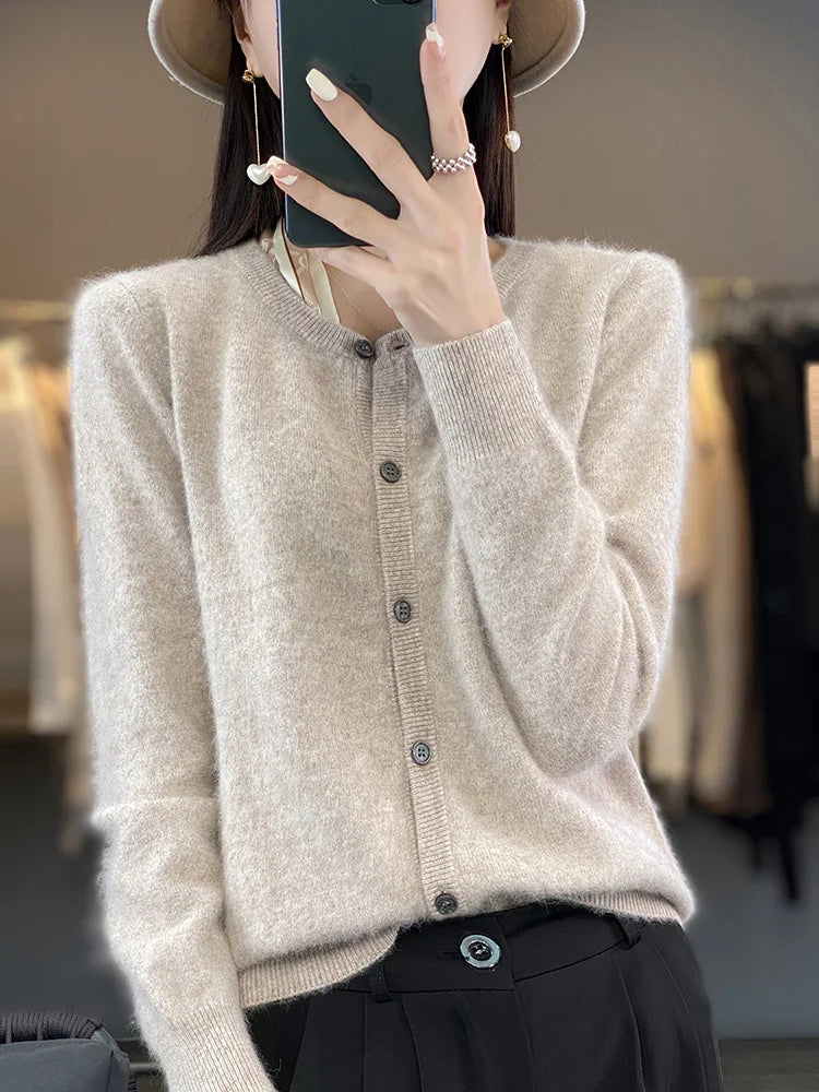 Cardigan Classique Femme – Cachemire de Vison