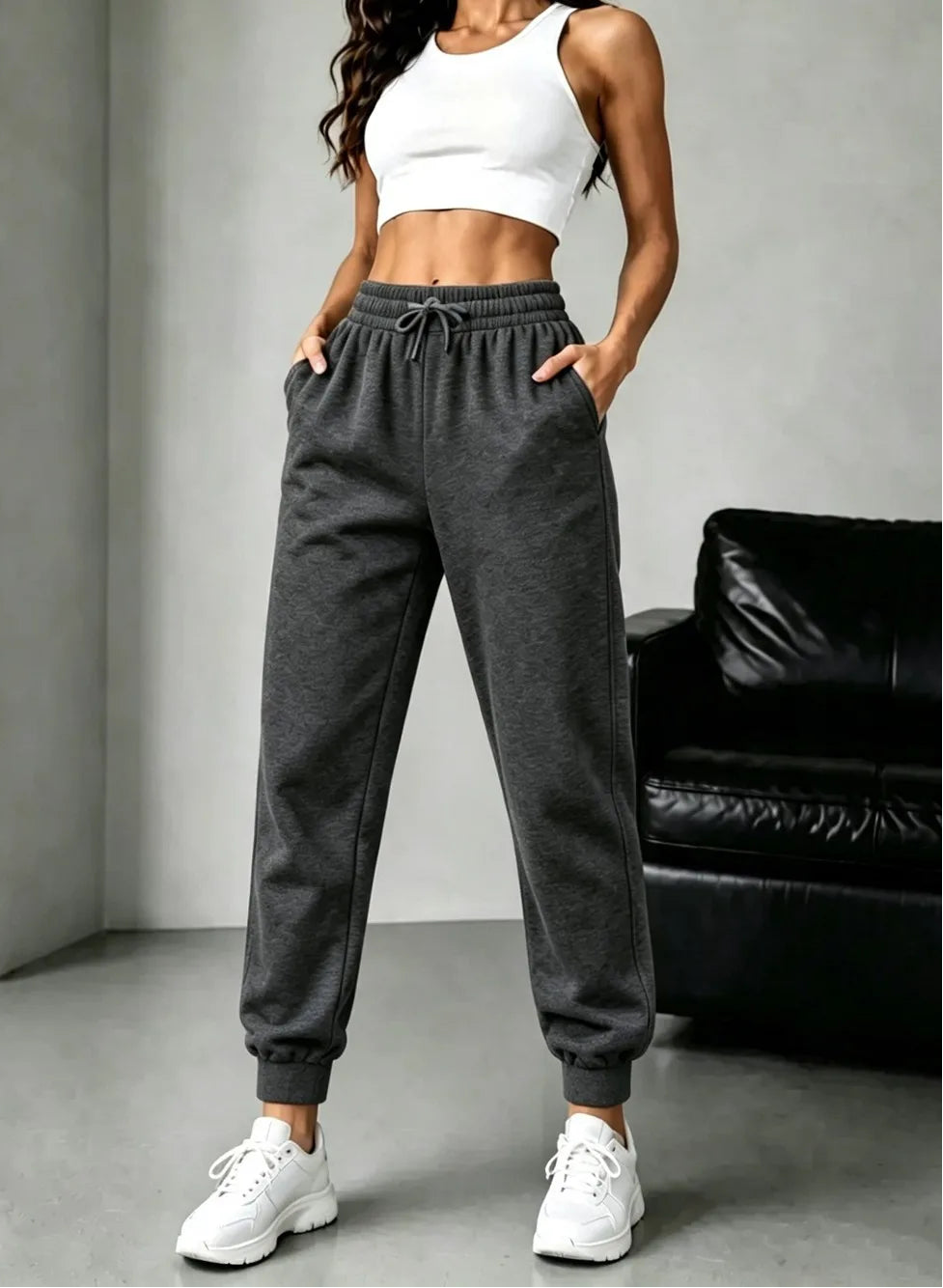 Jogging d’Hiver Femme – Doublure Polaire