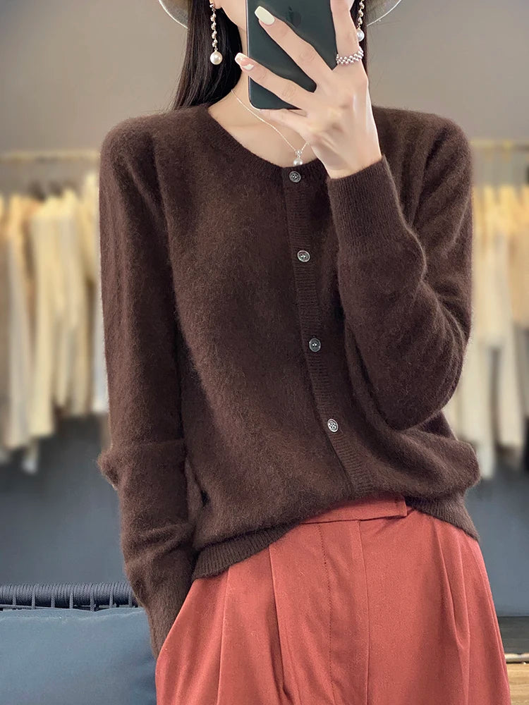 Cardigan Classique Femme – Cachemire de Vison