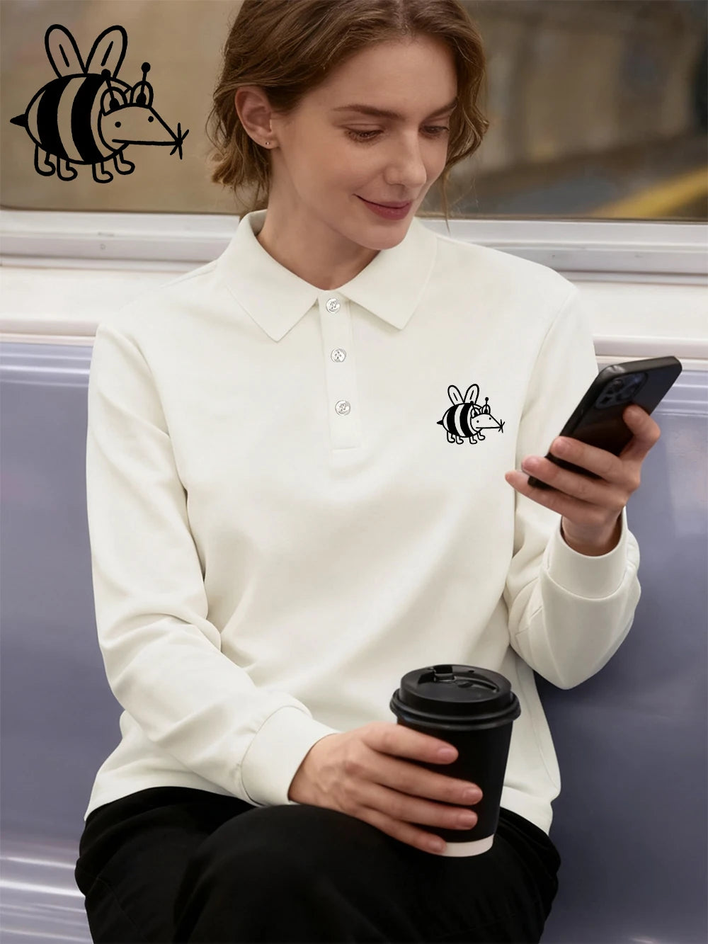 Chemise Femme – Imprimé Abeilles et Souris