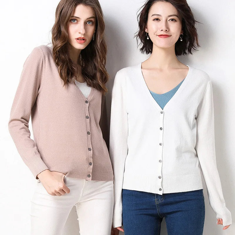 Cardigan Femme – Boutonnage Simple