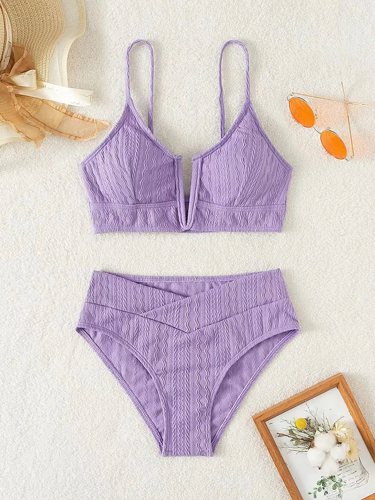 Bikini Femme 2 Pièces – Décolleté V Plongeant
