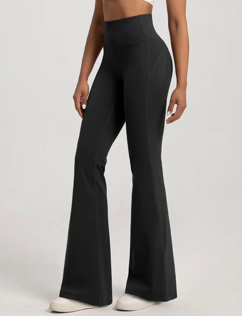 Pantalon Yoga Évasé Femme – Taille Haute et Push-Up