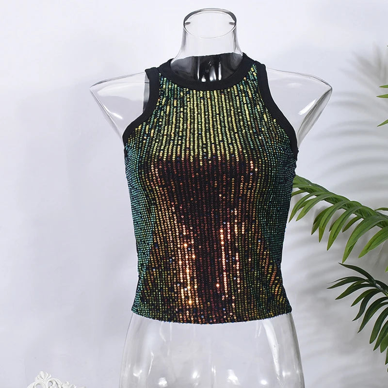 Gilet Léopard Femme – Coupe Moulante et Paillettes