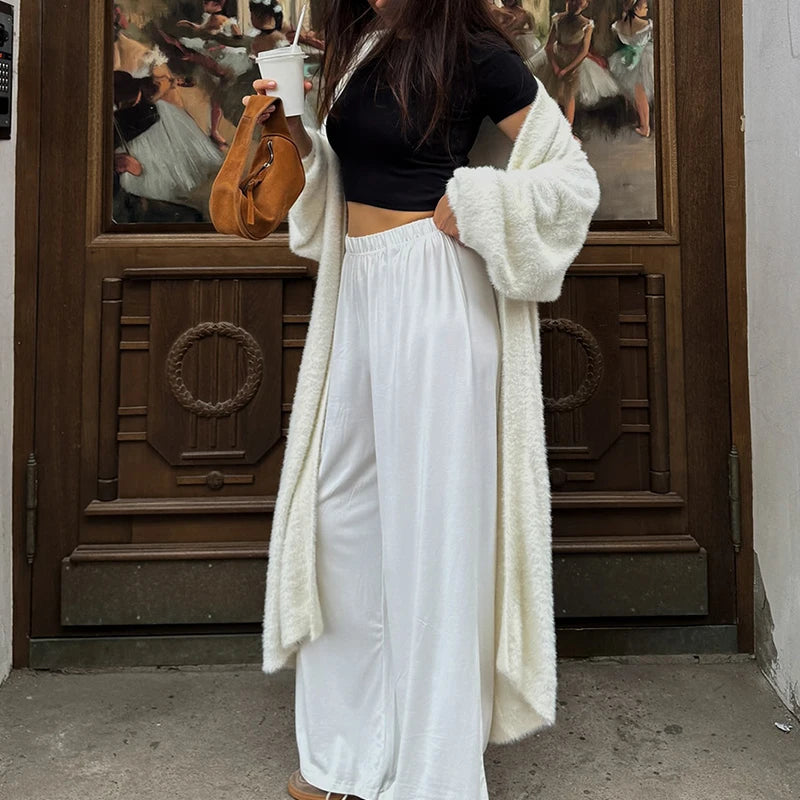 Cardigan femme chaud et doux à manches longues