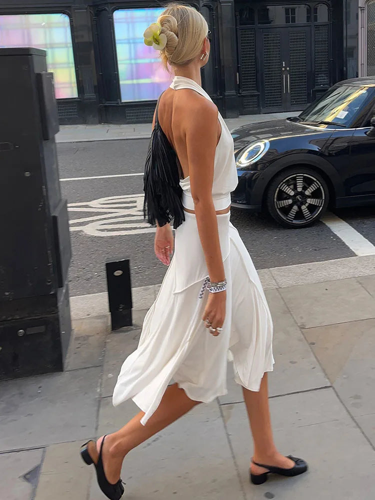 Jupe Asymétrique Femme – Laçage Décontracté