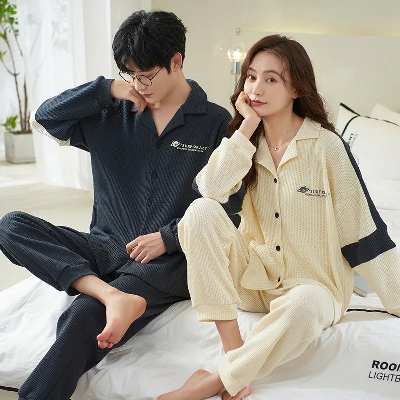 Pyjama Femme en Coton – Manches Longues