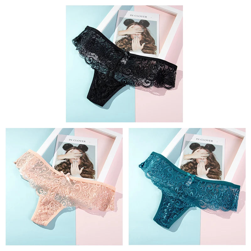 String Femme – Dentelle Délicate