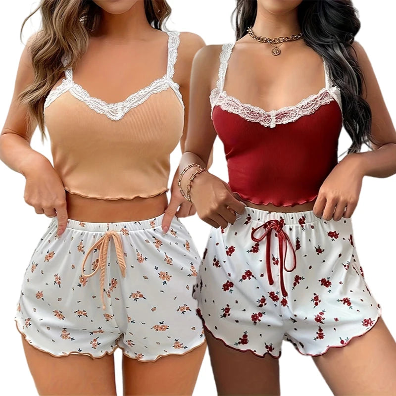 Ensemble Pyjama Dentelle Femme – Style Séduisant