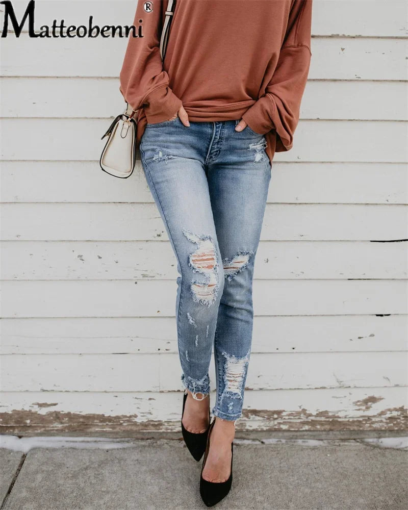 Jean Crayon Femme – Taille Haute