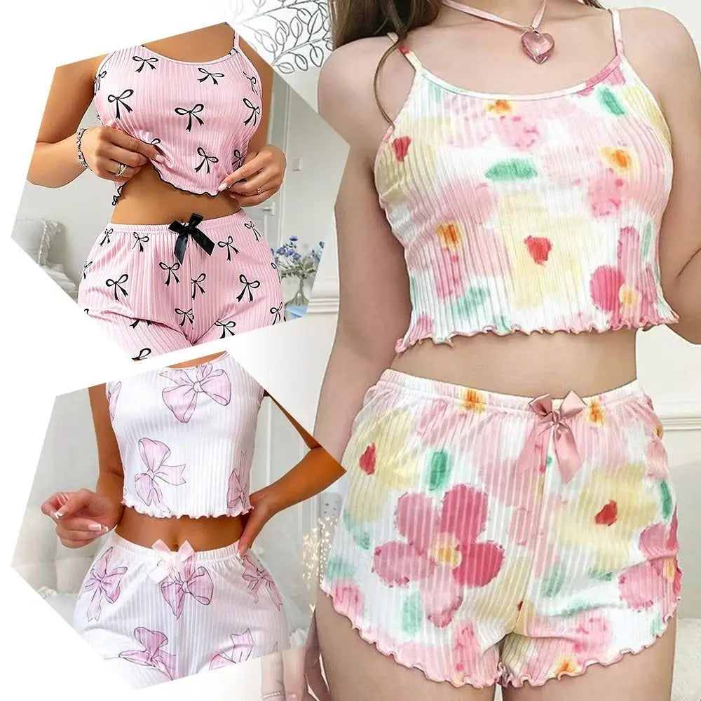 Pyjama 2 Pièces Femme – Coupe Décontractée