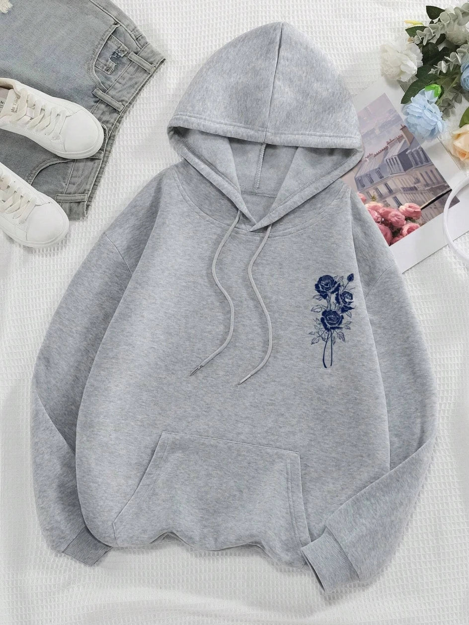 Sweat à Capuche Polaire Femme – Look Rétro et Confort