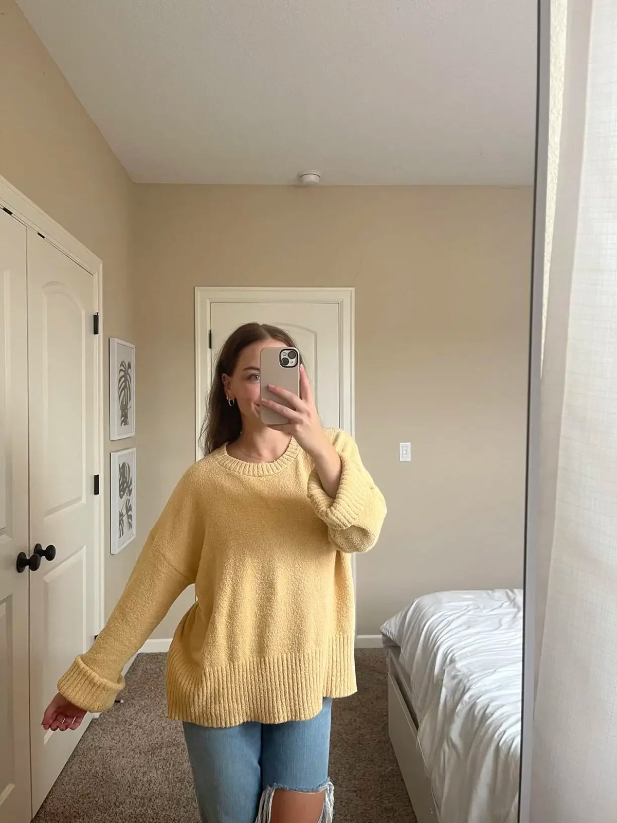 Pull Femme – Maille Épaisse et Manches Longues