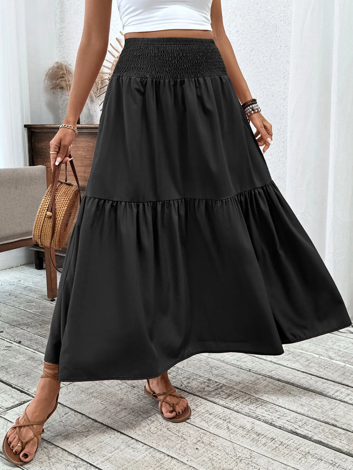 Jupe Longue Unie Femme