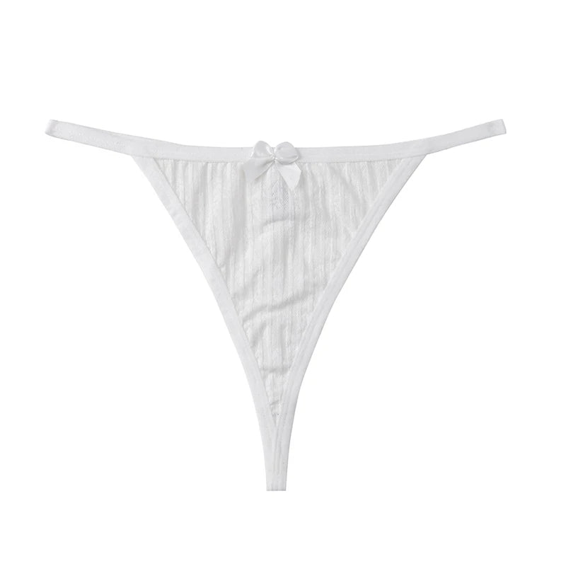 String Dentelle Femme – Motif Épi de Blé Ajouré