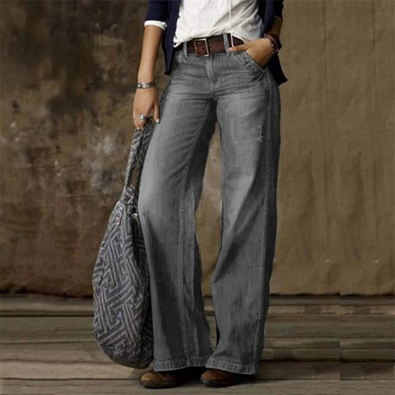 Jean ample de Style Vintage pour femmes