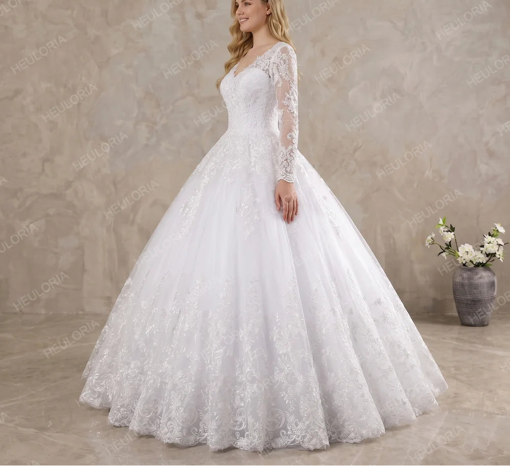 Robe de mariée de luxe style princesse pour femmes