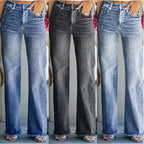 Jeans taille moyenne pour femmes