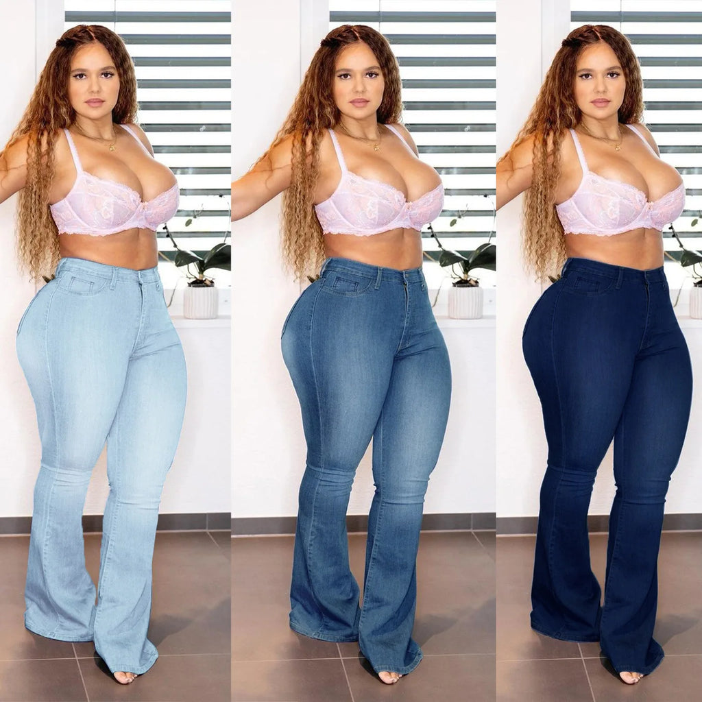 Jeans skinny taille haute pour femmes