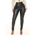Pantalon en cuir PU pour femmes