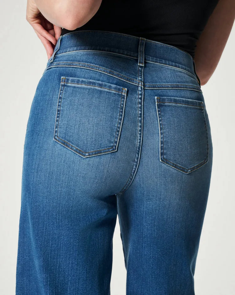 Jean taille haute extensible pour femmes