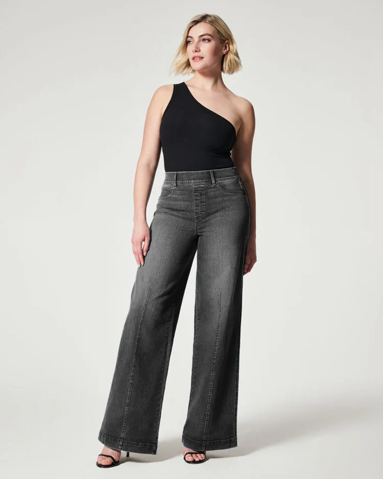 Jean taille haute extensible pour femmes