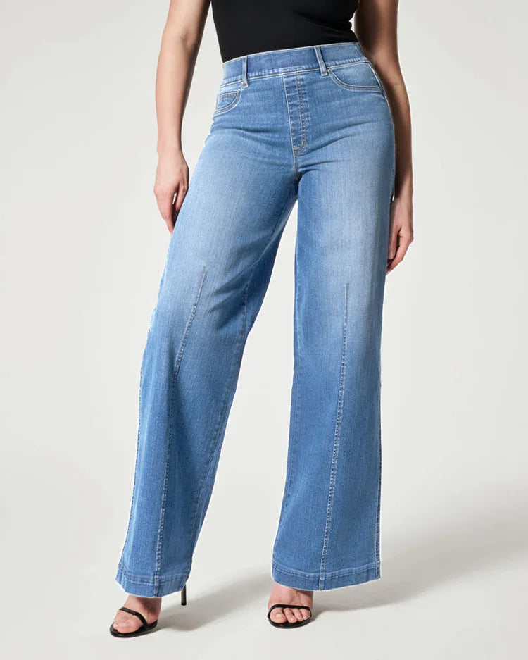 Jean taille haute extensible pour femmes