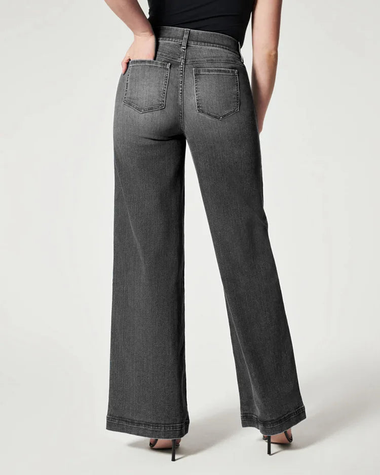 Jean taille haute extensible pour femmes