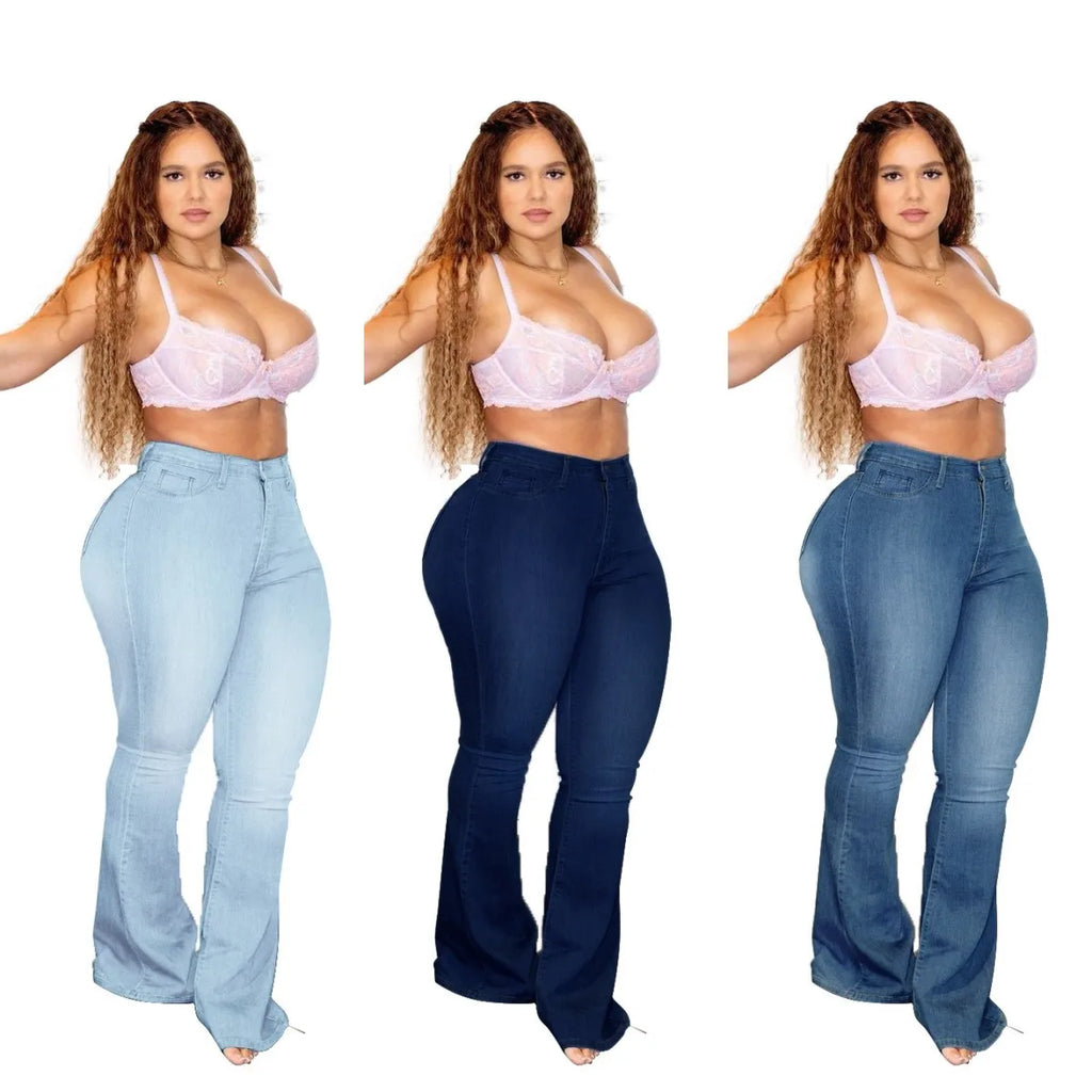 Jeans skinny taille haute pour femmes