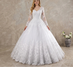 Robe de mariée de luxe style princesse pour femmes