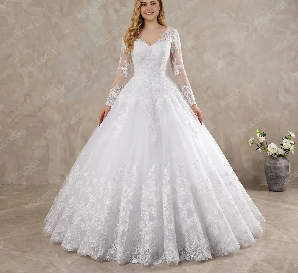 Robe de mariée de luxe style princesse pour femmes