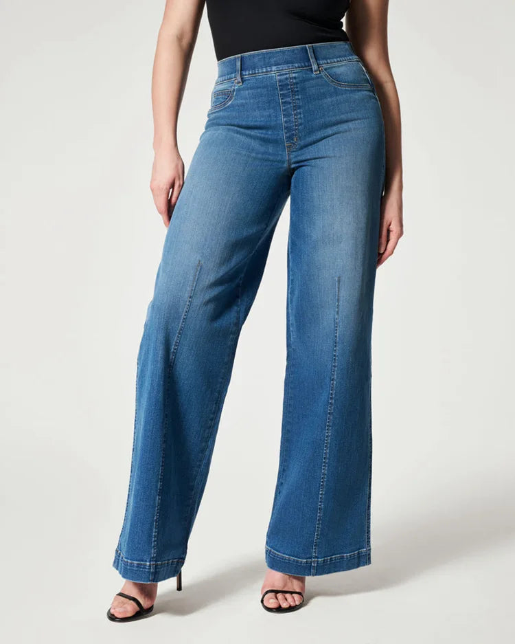 Jean taille haute extensible pour femmes