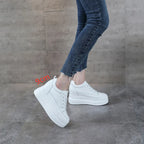 Baskets en croûte de cuir pour femmes