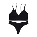 Ensemble de sous-vêtements sans couture soutien-gorge et string pour femmes