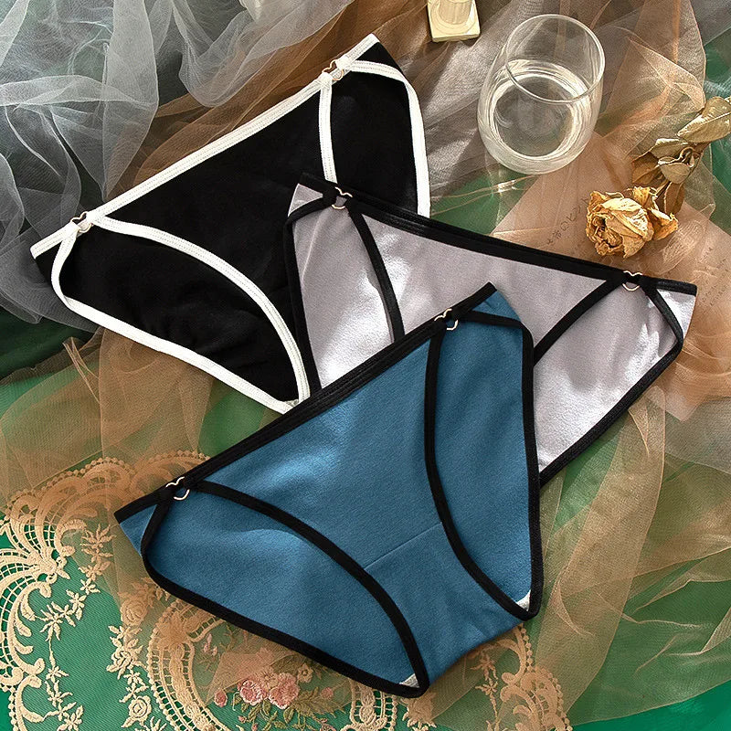 Culottes triangulaires taille basse sans couture pour femmes