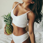 Ensemble de soutien-gorge et string taille basse pour femmes