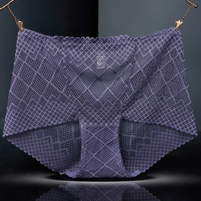 Culotte en dentelle transparente pour femmes