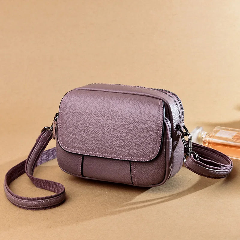Sac à main en cuir véritable pour femmes