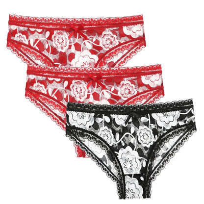 Lot de 3 Culottes Femme – Motifs Floraux