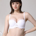 Soutien-Gorge Push Up, en dentelle respirante pour femmes