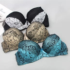 Soutien-gorge à lacets brodés pour femmes