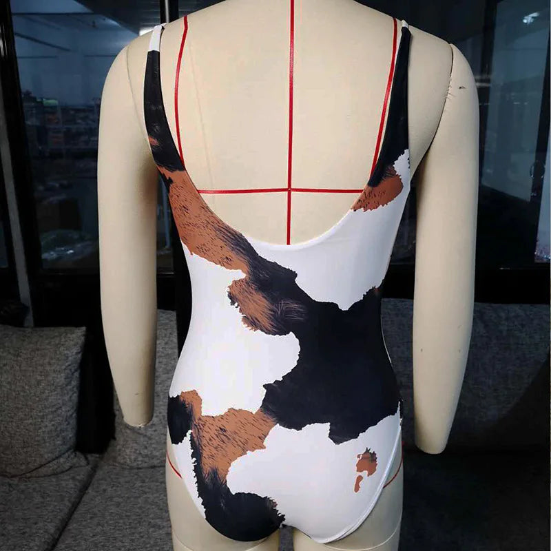 Maillot de bain une pièce imprimé pour femmes